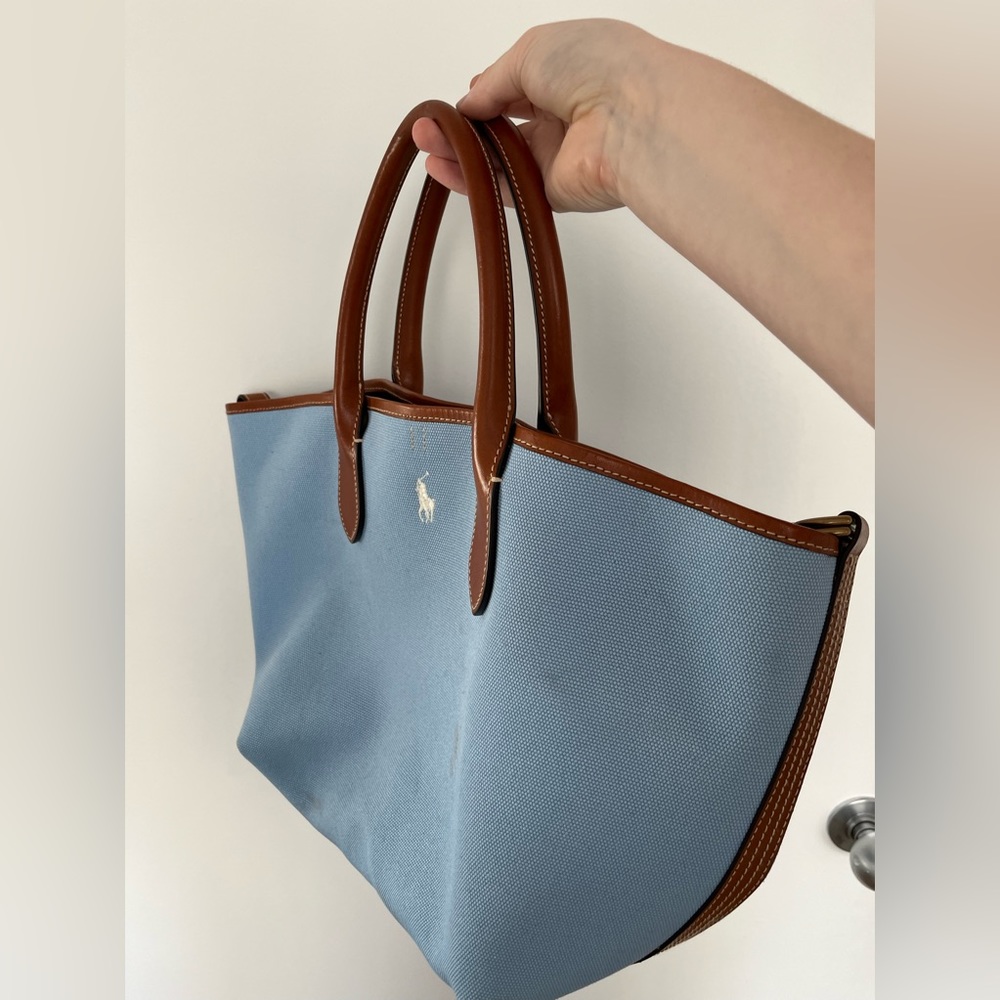 Ralph Lauren Canvas Medium Bellport Tote